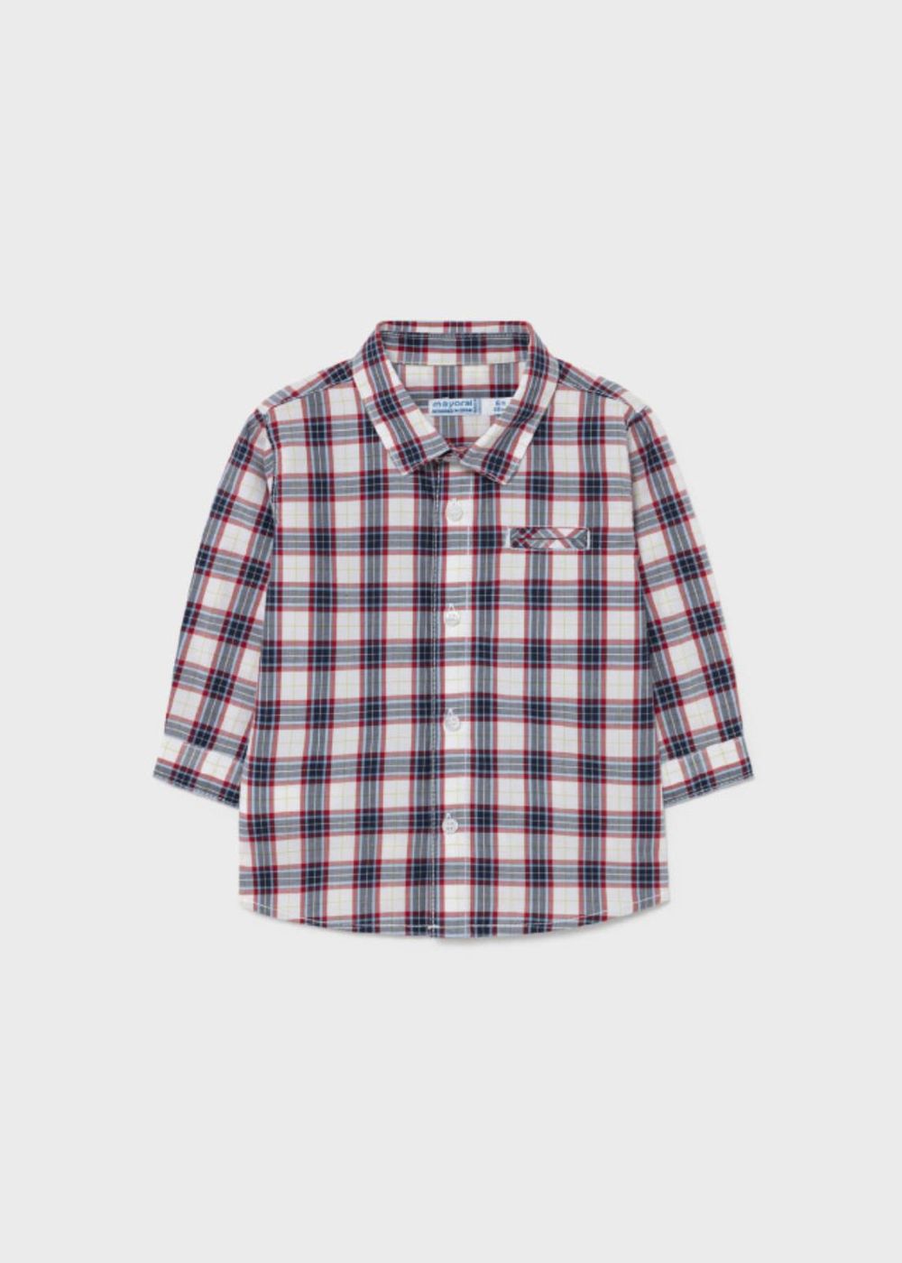 CAMICIA MANICA LUNGA QUADRI POPELIN - 2145