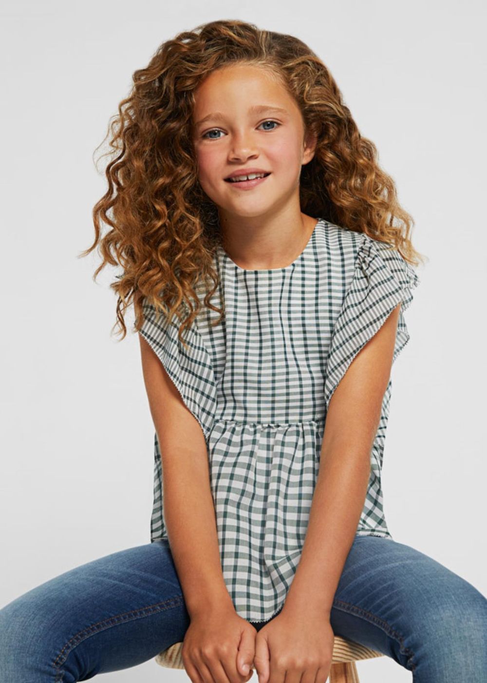 Blusa voile quadri - 6123
