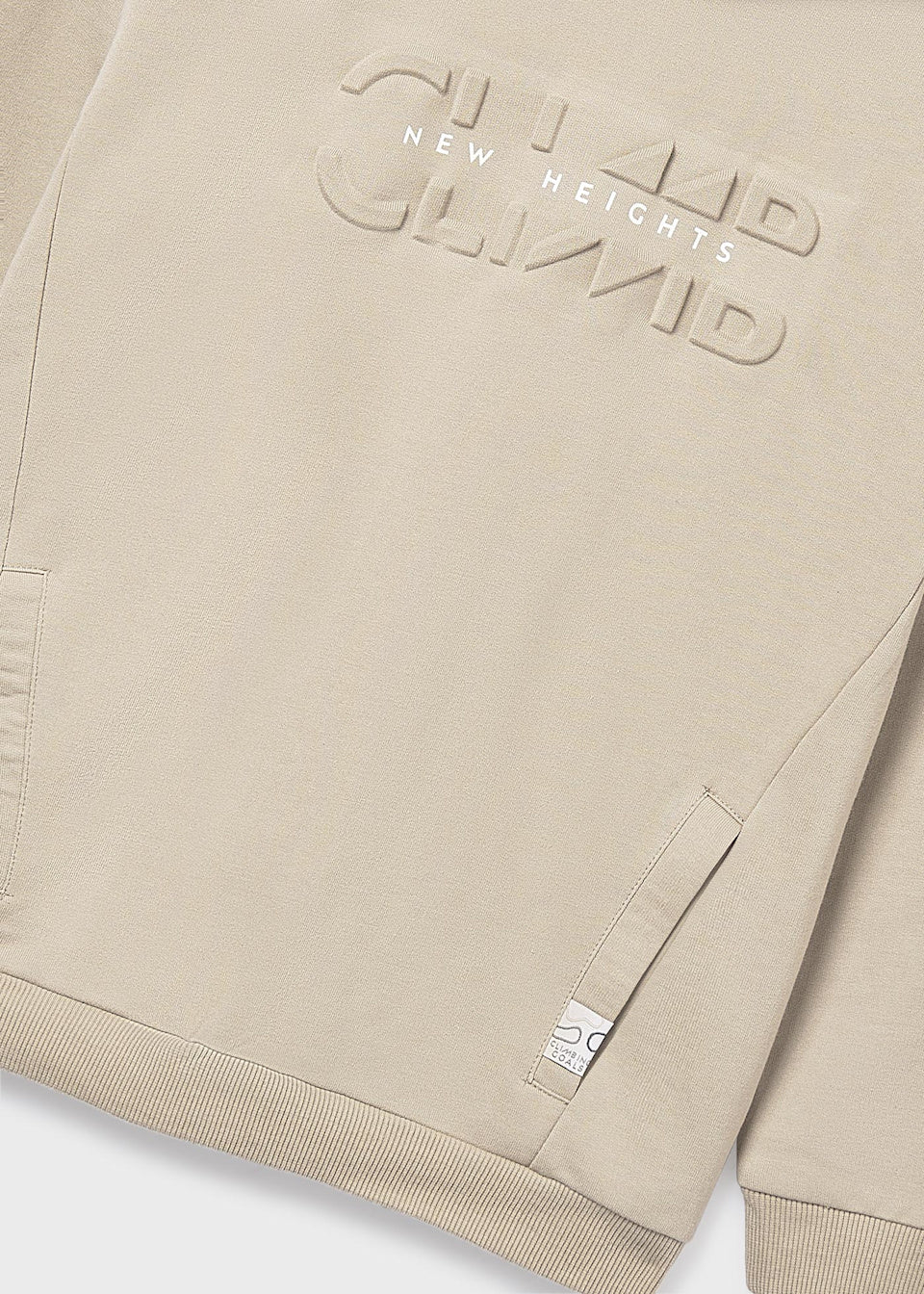 Pullover embosse cappuccio - 7401