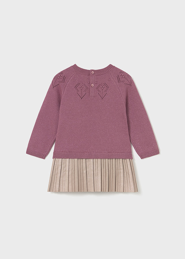 Vestito combinato tricot - 2908