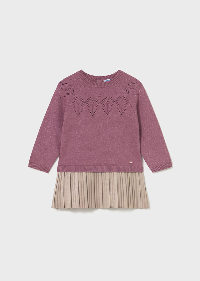 Vestito combinato tricot - 2908