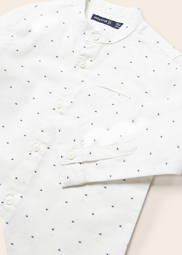 Completo camicia manica lunga lino - 1297
