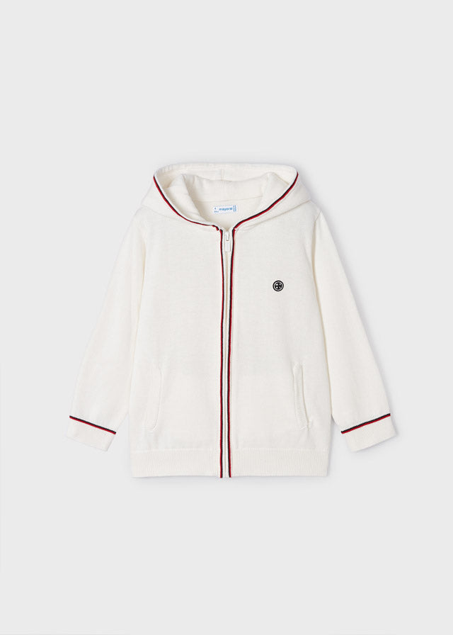 Felpa tricot con cappuccio - 3351