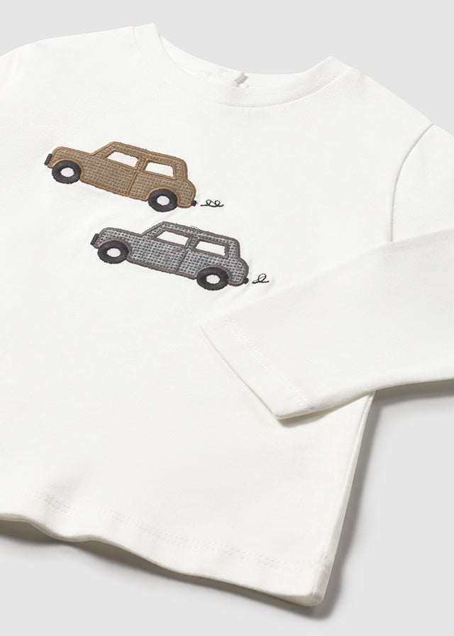 Camicia m/l applicazioni tessuto - 2072
