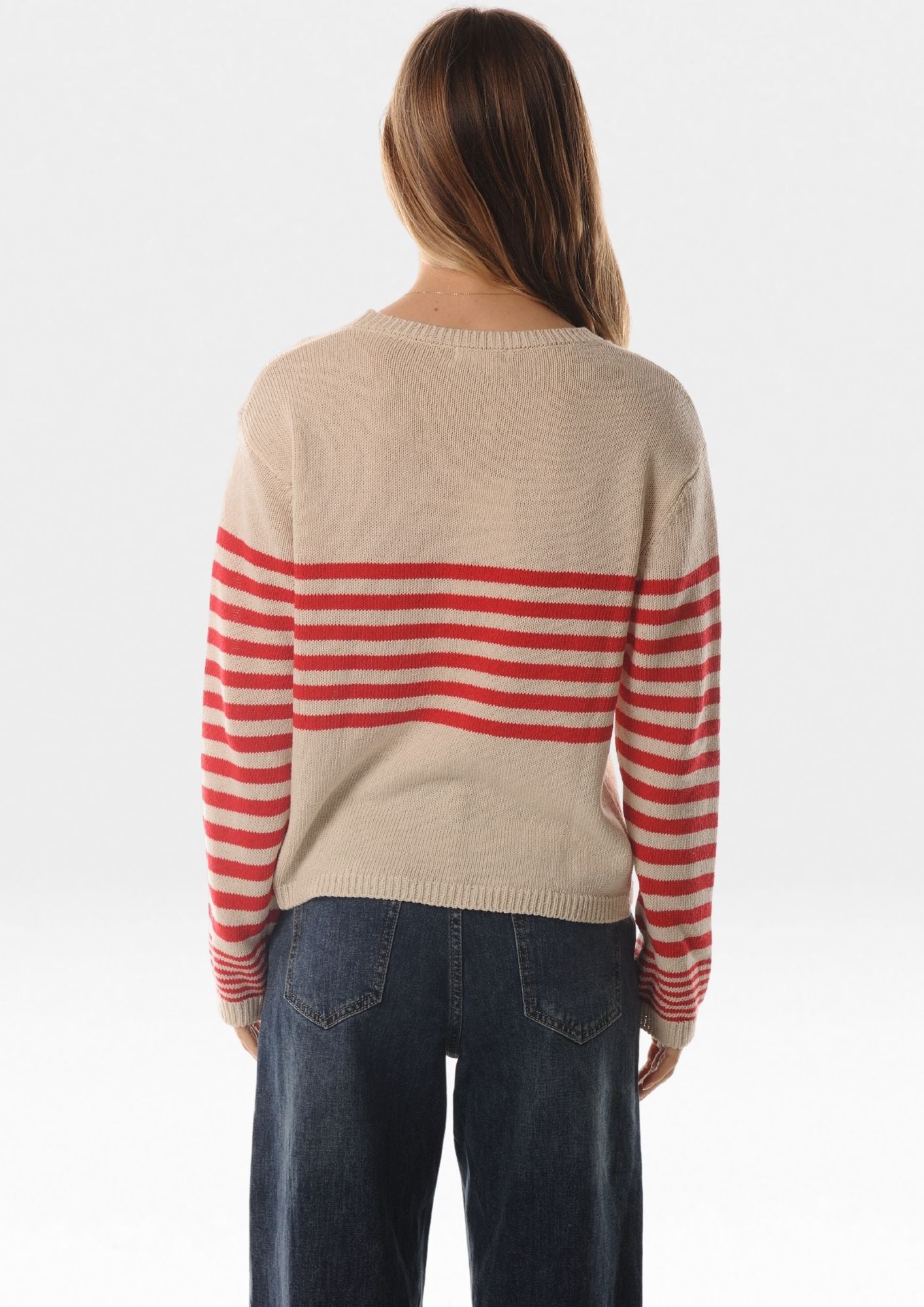 Pullover misto cotone riga piccola - LOK3896