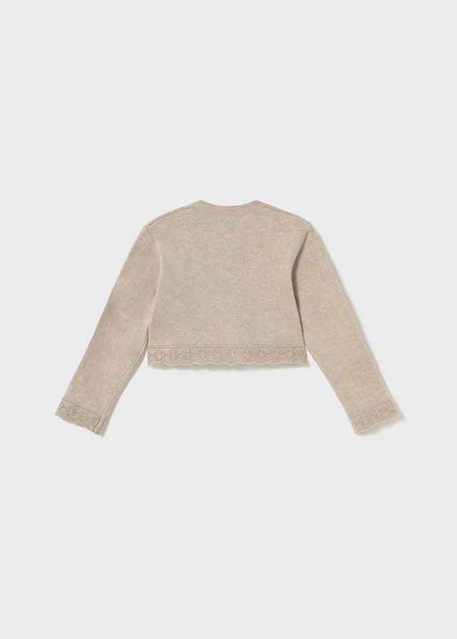 Cardigan tricot basico girocollo - 302