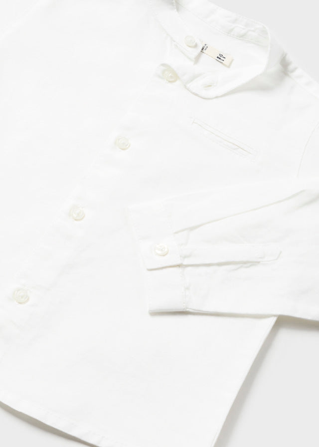 Camicia m/l lino collo coreana - 1115