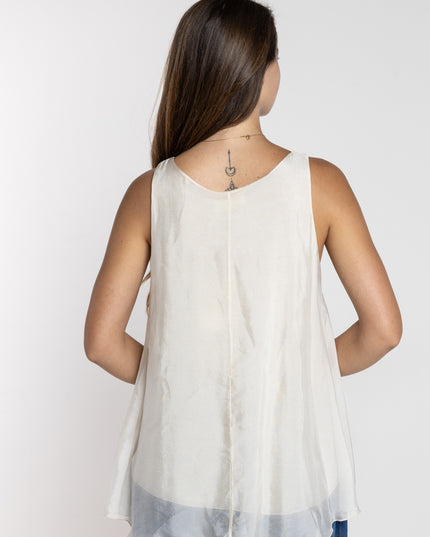 Top Donna Avorio LOKITA - Taglie S-XL