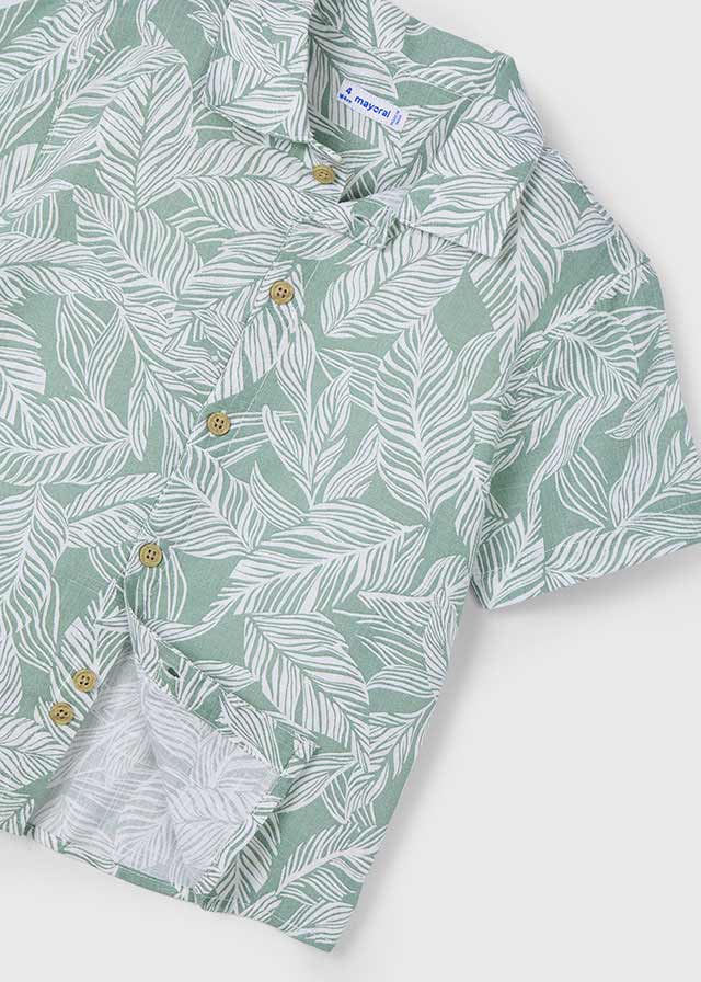 Camicia m/c chiffon stampa - 3115