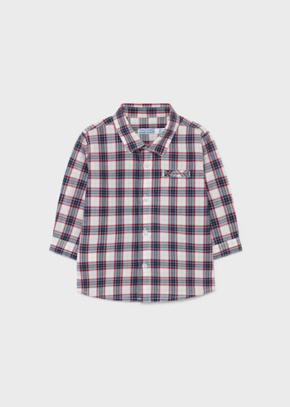 CAMICIA MANICA LUNGA QUADRI POPELIN - 2145
