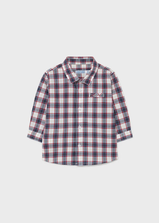 CAMICIA MANICA LUNGA QUADRI POPELIN - 2145