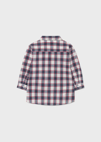 CAMICIA MANICA LUNGA QUADRI POPELIN - 2145