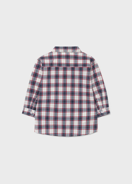 CAMICIA MANICA LUNGA QUADRI POPELIN - 2145