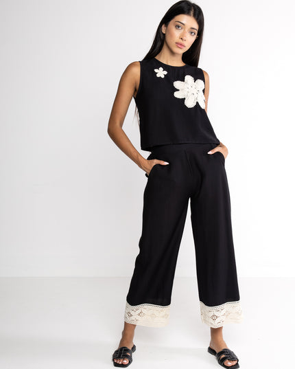 Pantalone Donna Nero LOKITA - Primavera Estate