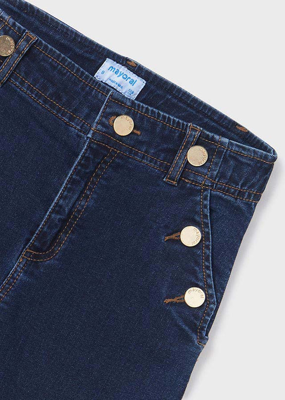 Pantalone lungo jeans bottoni - 7501