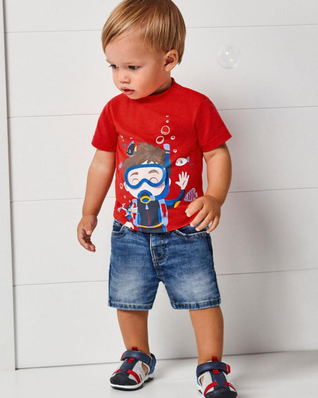 Bermuda jeans soft denim - 1228