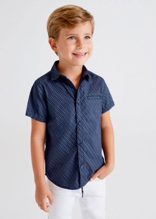 Camicia m/c micro stampa - 3118