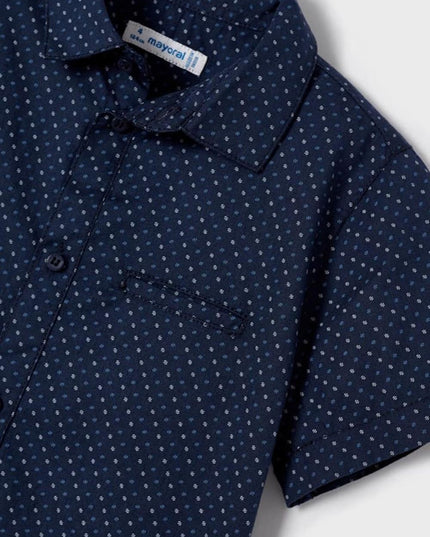 Camicia m/c micro stampa - 3118