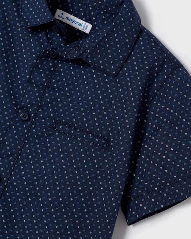 Camicia m/c micro stampa - 3118