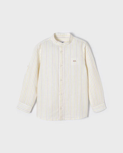 Camicia m/l c/coreana lino - 3122B