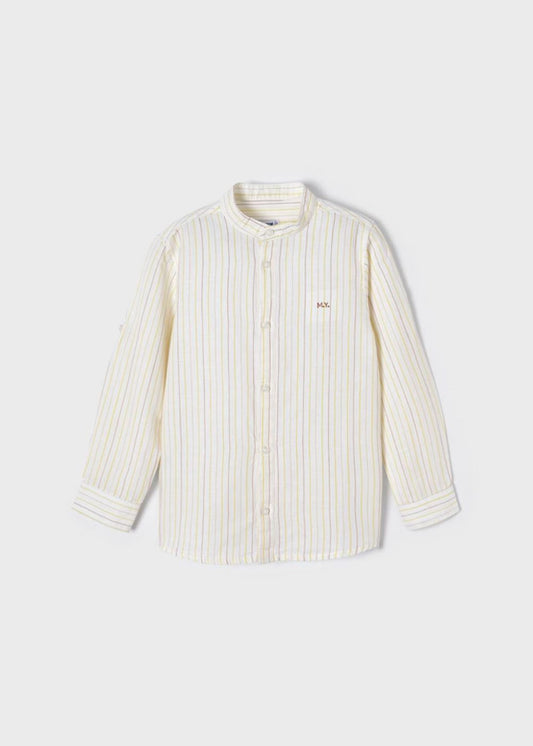 Camicia m/l c/coreana lino - 3122B