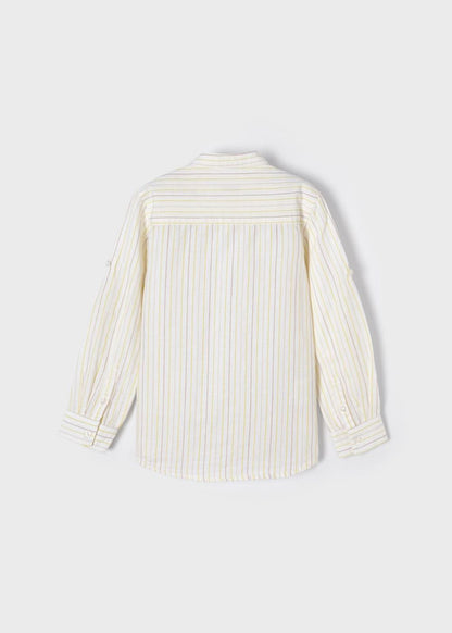 Camicia m/l c/coreana lino - 3122B
