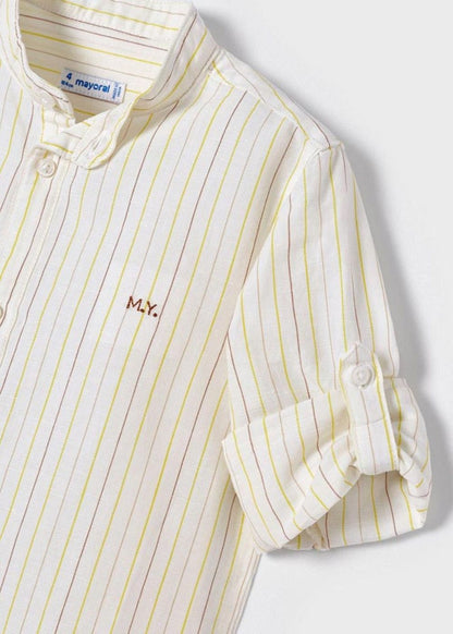 Camicia m/l c/coreana lino - 3122B