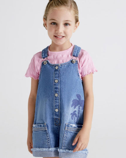 Salopette corta jeans - 3667