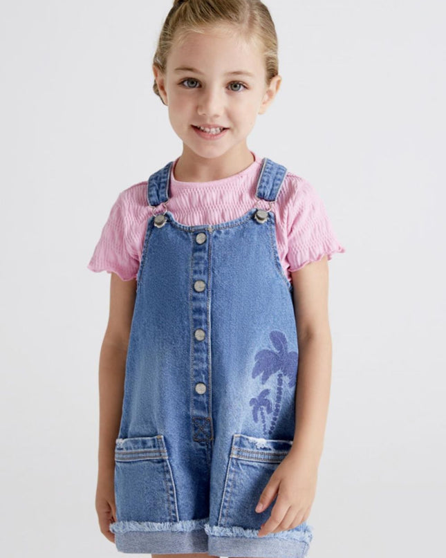 Salopette corta jeans - 3667