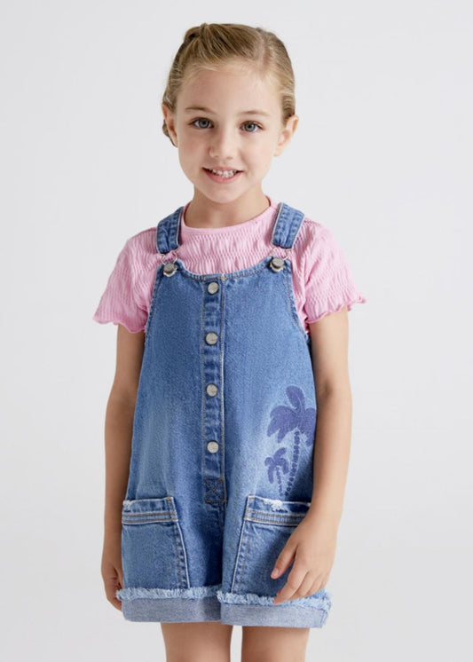 Salopette corta jeans - 3667