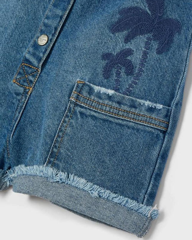 Salopette corta jeans - 3667