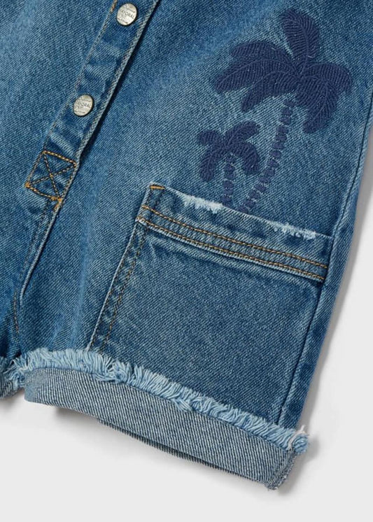 Salopette corta jeans - 3667
