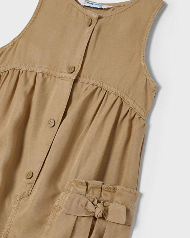 Jumpsuit tasche fiocco - 3833