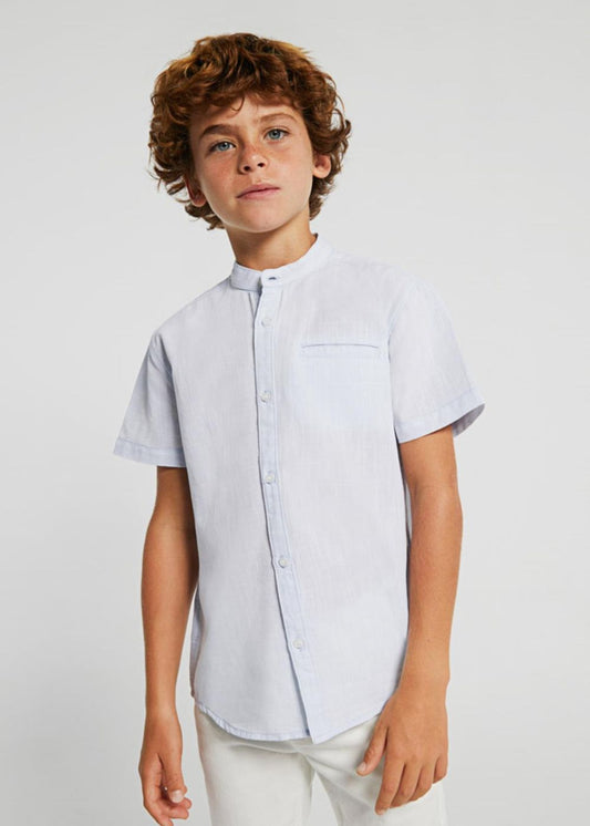 camicia m/c collo mao - 6112