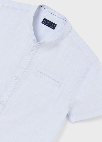camicia m/c collo mao - 6112
