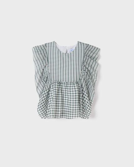 Blusa voile quadri - 6123