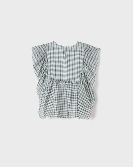 Blusa voile quadri - 6123