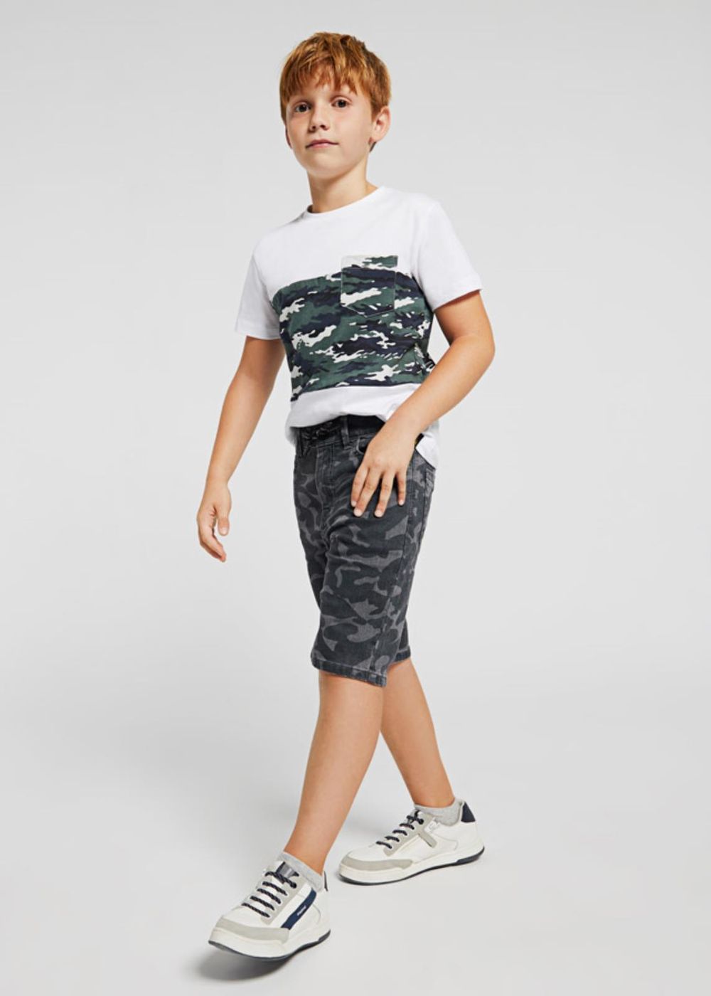 Bermuda soft denim camuflage - 6212