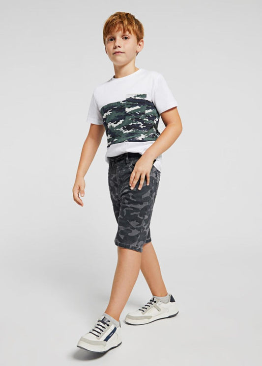 Bermuda soft denim camuflage - 6212