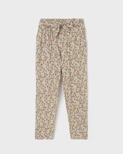Pantalone lungo casual fiori - 6573