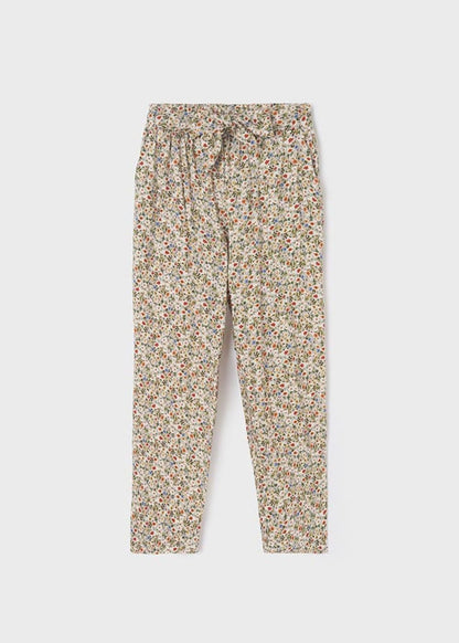 Pantalone lungo casual fiori - 6573