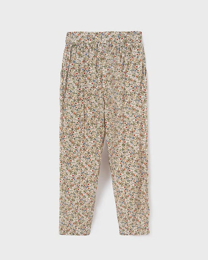 Pantalone lungo casual fiori - 6573