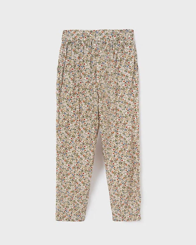 Pantalone lungo casual fiori - 6573