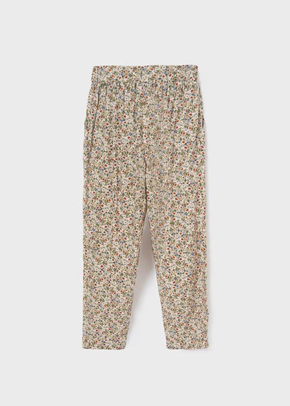 Pantalone lungo casual fiori - 6573