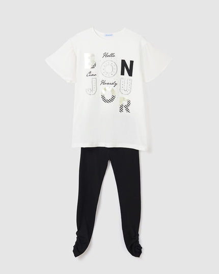 Completino leggings costine - 6740