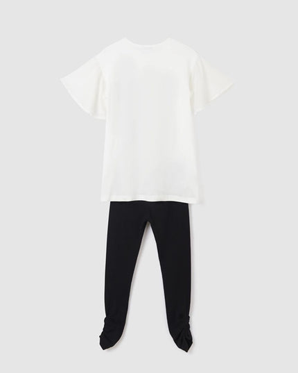 Completino leggings costine - 6740