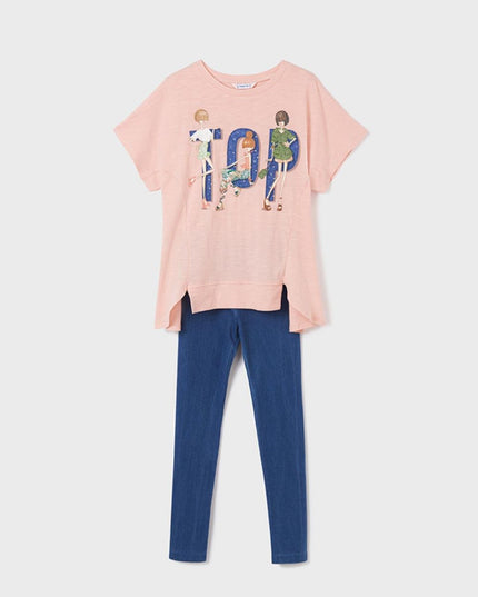 Completino legging punto denim - 6742