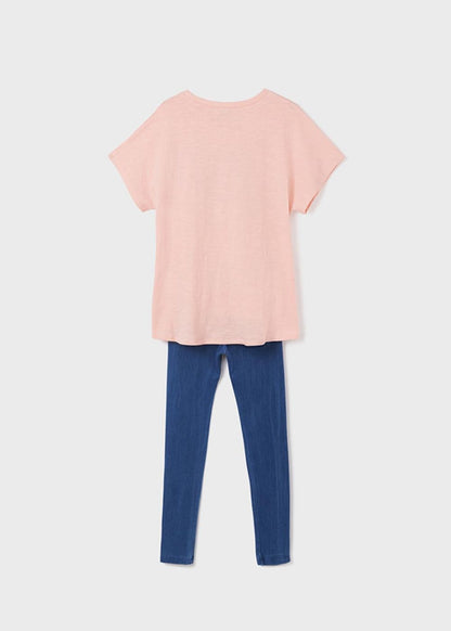 Completino legging punto denim - 6742