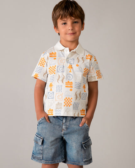 Super bermuda denim cargo - 3206