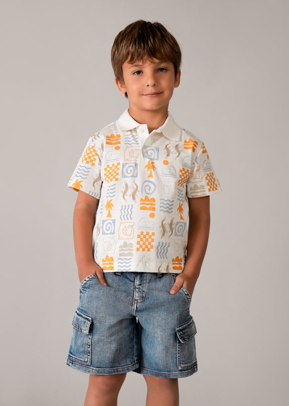 Super bermuda denim cargo - 3206